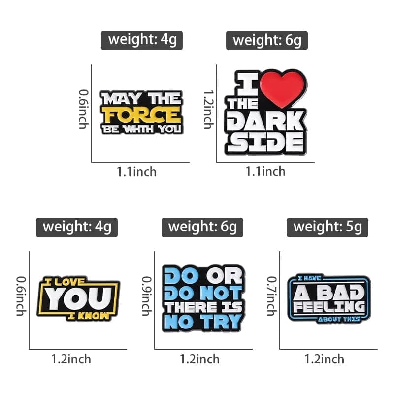 SW Moment 'I Love You I Know | Han and Leia' Enamel Pin - Image 3