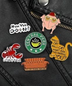 Alternative view of Friends 'Sofa | I'll Be There For You' Enamel Pin