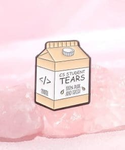 Alternative view of Box of Tears 'Computer Science Student | 100% Pure and Fresh' Enamel Pin