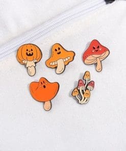 Halloween 'Elf Ghost Mushroom' Enamel Pin - Image 4