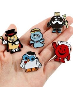 Alternative view of Food Mascot 'Set of 5 Cute Monster' Enamel Pin