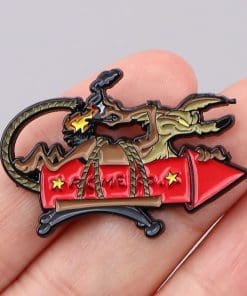 Alternative view of Wile E. Coyote 'Red Bomb' Enamel Pin