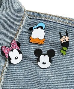 Alternative view of Mickey Mouse and Friends ‘Set of 4 Aesthetic Face’ Enamel Pin
