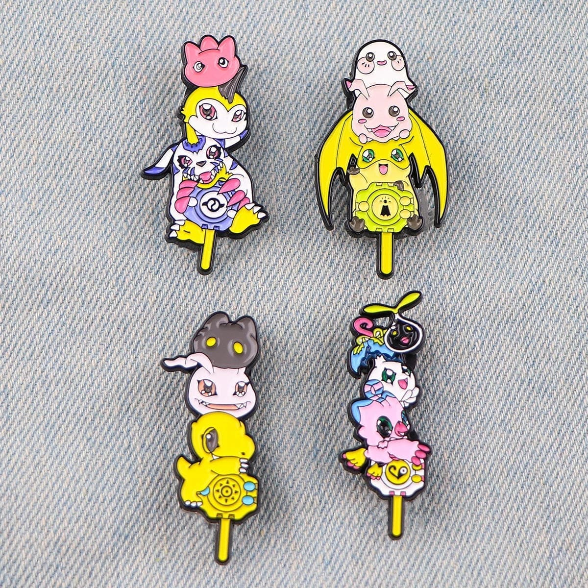 Digimon Adventure 'Biyomon Monsters Stick' Enamel Pin - Image 3