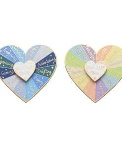 Mental Health Turntable 'Self Care Today Mood' Enamel Pin