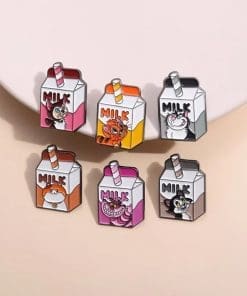 Alternative view of Pinocchio 'Figaro Milk' Enamel Pin