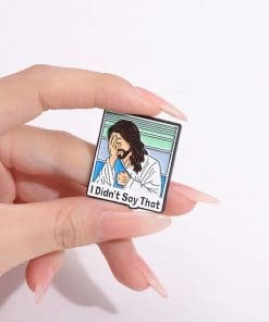 Alternative view of Jesus 'I Didn't Say That' Enamel Pin