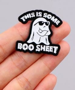 Alternative view of Swag Ghost 'This is Some Boo Sheet' Enamel Pin