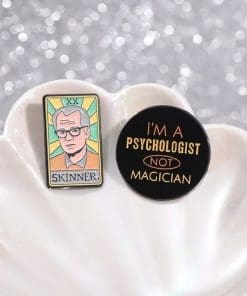 Alternative view of American Psychologist 'B. F. Skinner' Enamel Pin