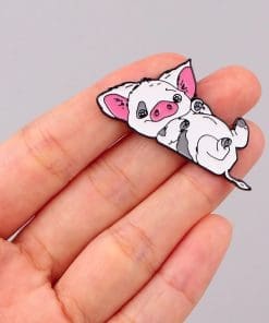 Alternative view of Moana 'Pua the Pig' Enamel Pin