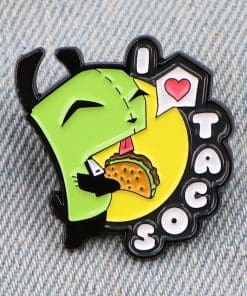 Alternative view of Invader Zim ‘Gir Tacos’ Enamel Pin