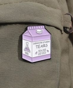 Alternative view of Box of Tears 'Chemistry Student | 100% Pure and Fresh' Enamel Pin
