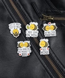 Chubby Bee 'I Bee Leaf In You' Enamel Pin - Image 3