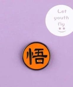 Alternative view of Dragon Ball Z ‘Goku Kanji Symbol’ Enamel Pin