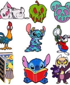 Alternative view of Lilo and Stitch 'Stitch Bookish' Enamel Pin