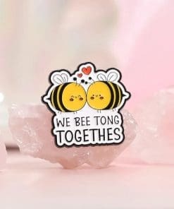 insectCouple 'You And Me Are Meant To Bee' Enamel Pin - Image 3