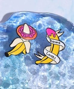 Alternative view of Sweet Treat 'Banana Lovers' Enamel Pin