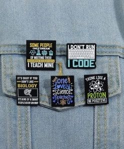 Science Lover 'It's Okay If You Don't Like Biology It's Kind Of Smart People Hobby Anyway' Enamel Pin - Image 3