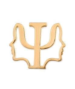 Alternative view of Medical Symbol 'Psychological Psi' Enamel Pin