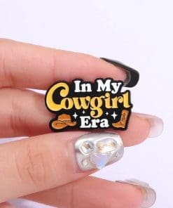 Alternative view of Gen-Z 'In My Cowgirl Era' Enamel Pin
