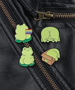 Frog 'Upside Down' Enamel Pin - Image 3
