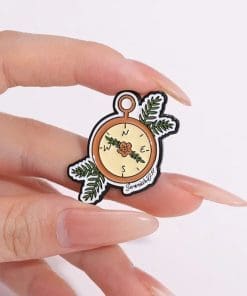 Alternative view of Compass 'Jeremiah 23:11' Enamel Pin