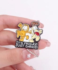 Alternative view of Garfield and Odie 'It's Friday! Just Dance!' Enamel Pin