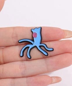 Alternative view of Octopus 'Blue Marine Creature' Enamel Pin