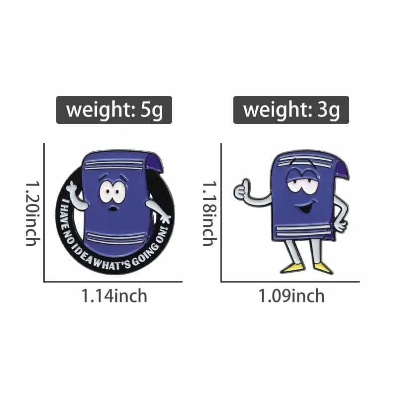 South Park ‘Towelie | Set of 2 Towel’ Enamel Pin - Image 4