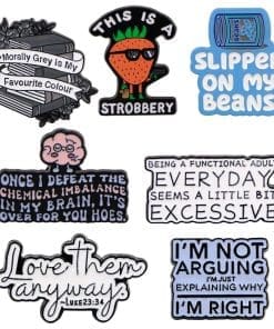 Alternative view of Funny Adult 'Everyday Seems A Little Bit Excessive' Enamel Pin
