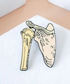 Body Skeleton 'Humerus and Scapula' Enamel Pin - Image 5