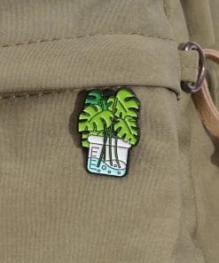 Alternative view of Plant Potion Vase 'Chemical Monstera' Enamel Pin