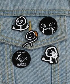 Stickman 'Stand Back I'M Going To Try Science' Enamel Pin - Image 3