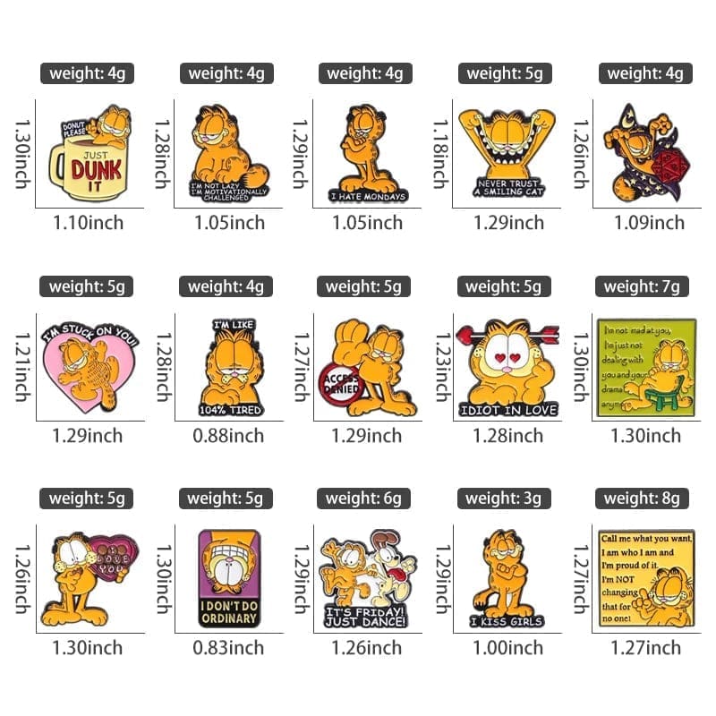 Garfield 'I Am Who I Am' Enamel Pin - Image 3
