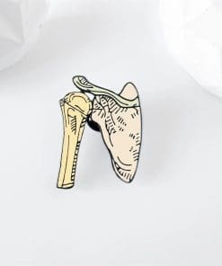 Alternative view of Body Skeleton 'Humerus and Scapula' Enamel Pin