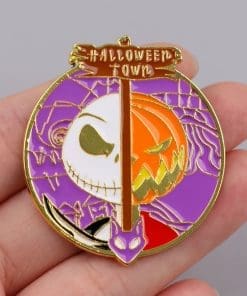 Alternative view of The Nightmare Before Christmas ‘Halloween Town | Jack x Pumpkin’ Enamel Pin