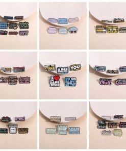 Set of 2 Sarcasm Enamel Pin - Image 3