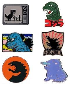 Alternative view of Godzilla 'Kaiju Ramen' Enamel Pin