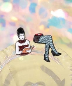 Alternative view of Beetlejuice 'Half Woman Legs | Magician's Assistant' Enamel Pin