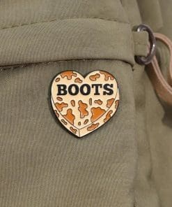 Alternative view of Cowboy Heart 'Boots' Enamel Pin