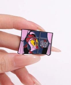 Alternative view of Helluva Boss 'Blitzo | Cam-cording' Enamel Pin