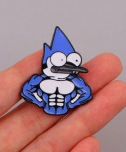 Alternative view of Regular Show 'Strong Mordecai' Enamel Pin