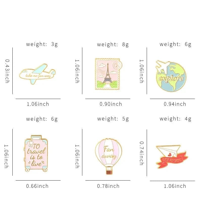 Paris Stamp 'Eiffel Tower' Enamel Pin - Image 4