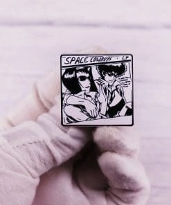 Alternative view of Cowboy Bebop 'Space Cowboy | Spike and Faye' Enamel Pin