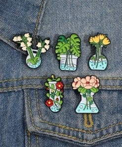Alternative view of Plant Potion Vase 'Chemical | Lily of the Valley' Enamel Pin