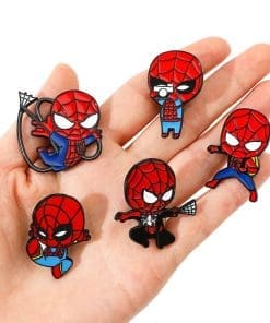 Alternative view of SpiderMan 'Set of 3 | Action Cam Chibi' Enamel Pin