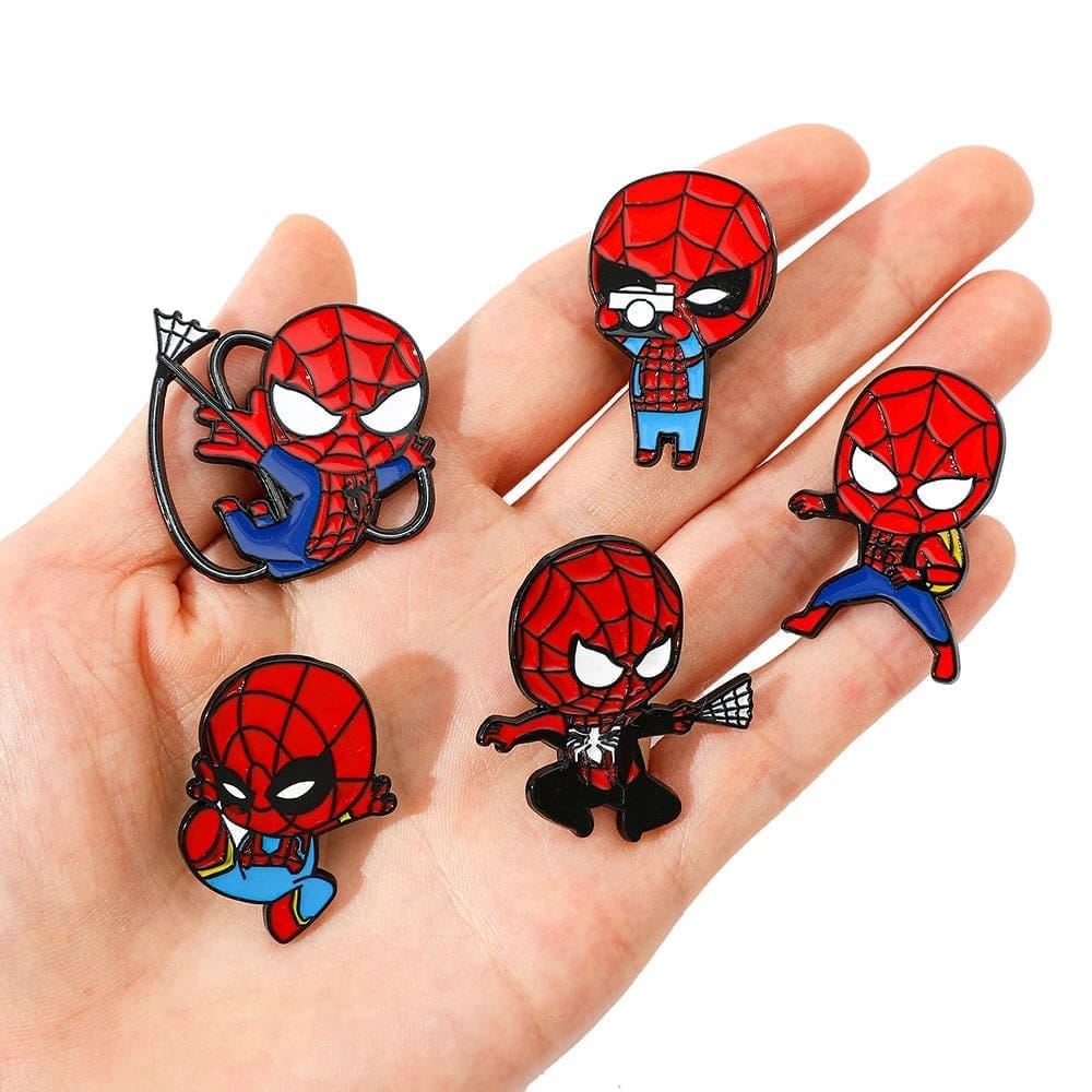 SpiderMan 'Set of 3 | Action Cam Chibi' Enamel Pin - Image 2