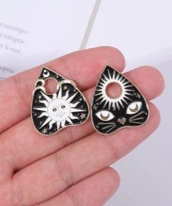 Alternative view of Ouija 'Cat Eye Opener' Enamel Pin