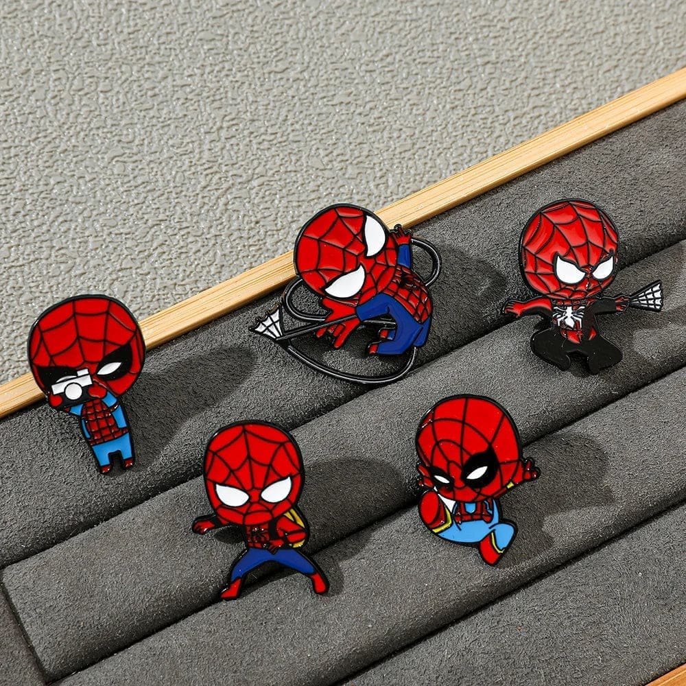 SpiderMan 'Set of 3 | Action Cam Chibi' Enamel Pin - Image 3