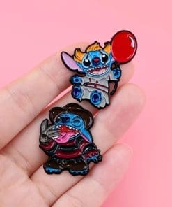 Alternative view of Stitch x Pennywise Enamel Pin